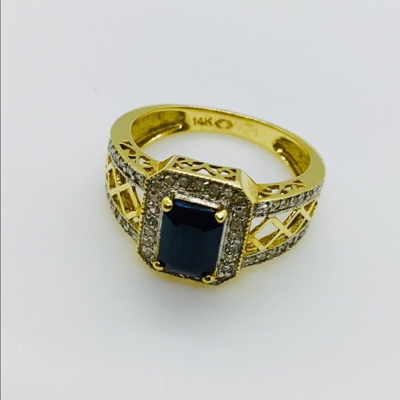 Ladies Sapphire and Diamond Ring - Picture 2 of 2